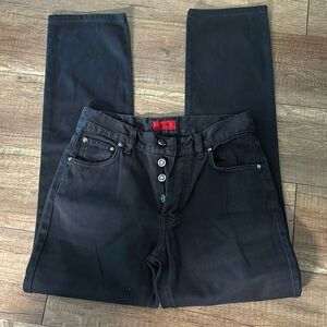 Hugo Boss button fly jeans for mens